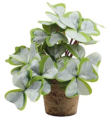 ELISSA Künstliche Blumen Simulationspflanze Im Topf, Europäischer Stil, Mini-Bonsai, Innen-Requisiten, Dekoration, Grünpflanze, Kleiner Blumentopf, Klee