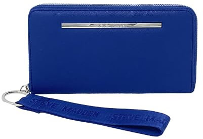 Steve Madden Bzip-Web-Armband mit umlaufendem Reißverschluss, Mitternacht/Ausflug, einfarbig (Midnight//Getaway Solids), Einheitsgröße