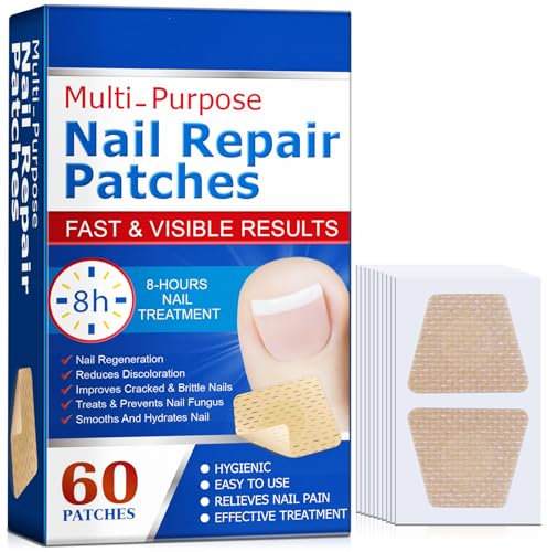Fungal Nail Treatment - Nail Repair Patches - Toe Nail Treatment Extra Strong - Nail Repair Treatment for Restores Damaged Nails - 8 Hours Nail Repair Restores Healthy Nails