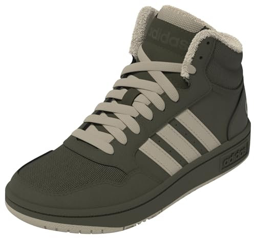 adidas Unisex Hoops Mid 3.0 Shoes Kids Schuhe, Night Cargo/Clay Brown/Core Black, 40 EU