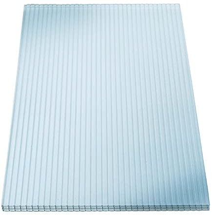 KAISER plastic® 4x Doppelstegplatten Polycarbonat 16/20-98x200 cm (7,84 m²) Klar & UV-beständig - Hohlkammerplatten Xtra Strong - Stegplatten für Dach, Gewächshaus, Carport