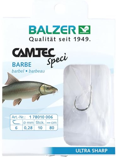 Balzer Camtec Speci Haken Barbe #8 0,26mm