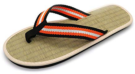 Zapatillas de verano Chanclas, antideslizantes Zapatillas de verano para damas Moda Paja Lino Chanclas Punta abierta Zapatos de playa Sandalias Tela de lona Zapatillas de hotel, Zapatillas d