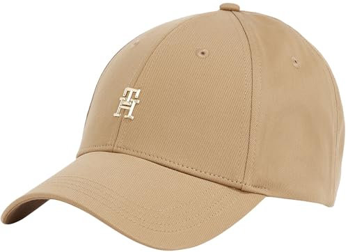 Tommy Hilfiger Damen Cap Elevated Chic aus Baumwolle, Beige (Safari Canvas), Einheitsgröße