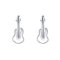 Ohrstecker Sterling Silber 999, Ohrstecker Silber Gitarre Ohrringe Damen