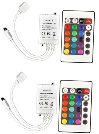 WOONEKY 2 Stücke Streifen Licht Schlüssel Rgb Streifen Dc12v