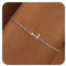 RMMD Armband Damen Mädchen, Silber Armband mit Buchstaben L Initiale Armband Namensarmband Silber Buchstaben Armbänder Damen Geburtstagsgeschenk Geschenke für Frauen Teenager Mädchen