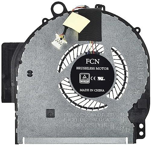 LPUK Ventilador de enfriamiento de CPU de repuesto compatible con HP Pavilion x360 14-ba104na, 14-ba104nf