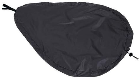 perfk Kayak -Cockpit -Drapelabdeckung Verstellbarer Schutz Oxford -Stoff tragbar für Innen im Freien Kajak Cover Cockpit Protektor, Schwarz 98.6cmx57.5 cm