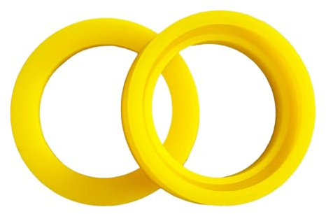 JZSMY Prevent Leaks Gasket, Inlet & Outlet Seal Set per Intex Pure Spa, Perfect Gasket Between Connectors. Seals Gaskets for Simple Spa 11699 Ensure Seamless Water Flow (2 pezzi giallo)