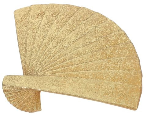 Mikikit Set Wanddekoration Fotowand Deko Deckenventilator Charms Deko Anhänger Fächerförmige Wanddekoration Deckendekorationen Deko Wandventilator Harz Golden