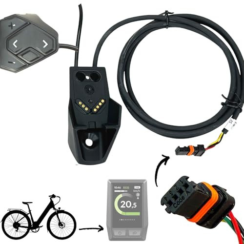 F26 Original KIOX Displayhalter+ Fahrrad E-Bike Schalteinheit, Bedienheinheit Taster Bedienteil + Drive Unit Kabel kompatibel mit Bosch Performance I Active I CX I Cargo Line Gen2 Gen3 Gen4