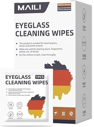 Glasses Wipes Lens Wipes for Glasses 100 Spectacle Wipes Screen Wipes Glasses Cleaner Wipes Individually Wrapped Anti Fog (50pcs (10 * 15cm))