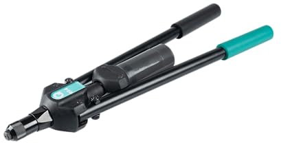 Gabex Blindnietzange Profi Hebel-Setzgerät zweihändig – für Blindnieten Ø 3.0–6.4 mm – Blindnietzange für Edelstahl, Stahl, Aluminium – Nietzange extra stark für Metallbau & Industrie