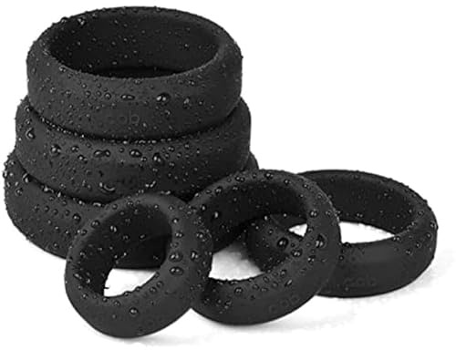 QiKKago 6 Schwarze Fitnessringe, (6 Verschiedene GrößEn), Um Die Muskelkraft Zu ErhöHen, Paargeschenk-H8