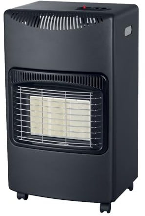 Ma Maison Stufa a Gas 4200W - Bombola 15Kg, 3 Livelli di Riscaldamento, Compatta, 4 Ruote Piroettanti, Accensione Piezoelettrica, Gas GPL, Spegnimento Automatico - (Fiamma Gialla)