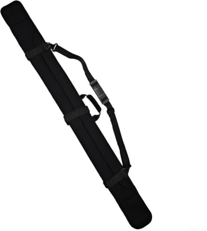 Elastische Skisack für zwei Skier mit wasserdichtem Stoff, gepolstertem Schultergurt und Kantenschutz für Schutz während der Reise und Lagerung (155 cm)