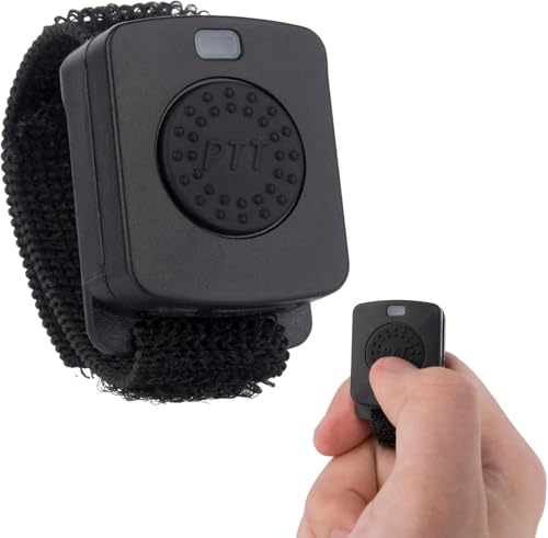 BT-PTT-Tastenschalter/Button für Zello Walkie-Talkie App (Android&iOS) |Bluetooth-verbindbar, Wasserdicht, USB-ladbar, Niedrigverbrauch | Geeignet für Fahren, Radfahren, Baustelle, Sicherheitsservice