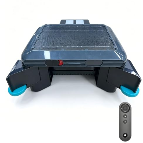 Efficieran Robot Skimmer Solare per Acqua Cristallina, Pulitore Superficie Automatico 20H+ con 5200mAh Batteria, Cesto 6L, Ideale per Pulire i Bordi della Piscina, IPX8