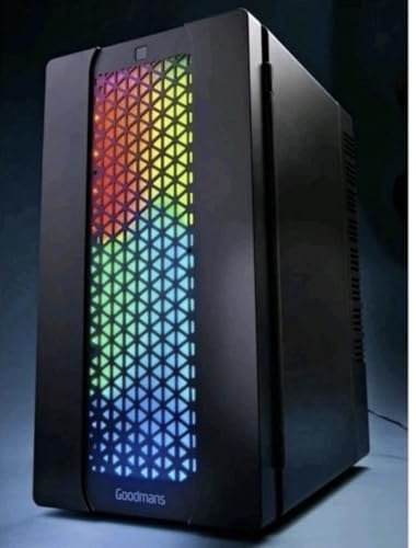 Goodmans Elite LED Colour Changing Gaming Fridge Cooler, 10L, with Remote Control, for Man Cave