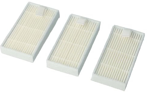 vhbw 3X Staubsaugerfilter kompatibel mit Sichler PCR-2000, NC-5725-919 Staubsauger - HEPA-Filter Weiß