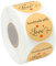 Elcoho Sticker mit dem Aufdruck „Handmade with Love“, rund, selbstklebend, Rolle für Geschenke, Basteln oder DIY-Projekte, 600 Aufkleber, 3,8 cm a