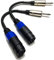 CESS-005 Speakon Female Connector To 1/4 Male TS Speaker Cable - Speak-on Jack To 1/4 TS Plug - 2 Pack