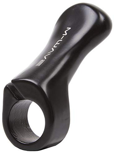 M-Wave Be Anatom In Lenkerzusatzgriff, BarEnds, Schraubgriffe für Fahrradlenker, Lenkergriffe für MTB, Reise Fahrrad, für 22.2mm Lenker, Magnesium, schwarz