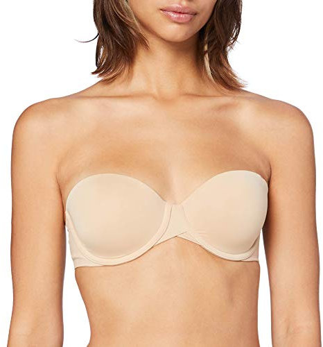 Calvin Klein Damen Trägerloser BH Light Lined Strapless mit Bügel, Beige (Bare), 75B