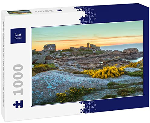Lais Puzzle Abendstimmung an der Cote de Granit Rose, Bretagne, Frankreich 1000 Teile