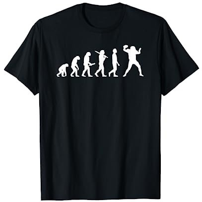 American Football Evolution Geschenk für Football Spieler T-Shirt