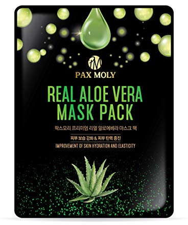 PAX MOLY Stoffmaske mit Aloe – feuchtigkeitsspendend, 25 ml