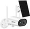 ANRAN 2K Solar Security Camera Outdoor, 180° Pan Rotation CCTV Wireless Battery Camera, PIR Motion Detection & Siren, WiFi Home Surveillance Camera with Night Vision, 2-Way Talk, IP65 Waterproof, S02
