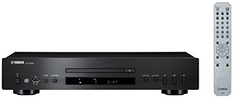 Yamaha Lettore CD CD-S303 con Pure Direct, porta USB, riproduzione di dischi CD-R/RW, compatibilità MP3/WMA/LPCM/FLAC, nero