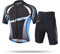 SXSHUN Radtrikot Set Fahrrad Anzüge Kinder atmungsaktiver Fahrradanzug Kurzarm Fahrradhemd + mit Sitzpolster Radhose schnell trocknendem Material Jungen Mädchen, Kopf, 146