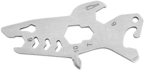 ohfruit Multi Tool Hochfester Schlüsselanhänger Multi Tool mit Schlüsselloch Nützlich B