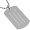 MyPrezzie Großer Dog-Tag mit eigener beidseitiger Gravur für Männer und Frauen | ID-Tag aus Edelstahl in silber mit Text gravieren | Personalisierte Erkennungsmarke | ca. 2,9 x 5,0 cm |