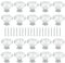 ZEONHAK 20 PCS 40mm Diamond Door Handles, Crystal Drawer Pulls with Screws, Crystal Cabinet Knobs for Home, Office