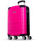NOWI Handgepäck Koffer 55x40x20cm leicht – 40L Volumen – 8 Rollen 360° drehbar – Leichter ABS Koffer mit Zahlenschloss & Teleskopgestänge, Kabinentrolley, Handgepäckskoffer, Kabinenkoffer (pink, M)
