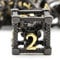 Beholder DND Würfel,HNCCESG Eye Metall Würfel of 7PC,Polyedrische Würfel für Dungeons and Dragons,Eye Monster for TTRPGs Dungeons und Drachen Geschenke(Eye-Black)