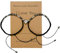Regaosly Couples Bracelets Matching Relationship Gifts for Boyfriend Girlfriend Women Men Long Distance His Hers Morse Code I Love You, Black