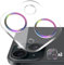MONASAY 2 Pack Camera Lens Protector compatible for iPhone 15/iPhone 15 Plus[Anti-Scratch][Full Coverage] 9H Tempered Glass Built-in Aluminum Ring Camera Cover Film Case Friendly, Rainbow