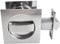 betensh cuadrada Cerradura para Puertas Correderas para Puerta de Bolsillo Puertas Empotradas juego de manijas invisibles sin llave de 66 mm Plata
