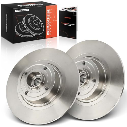 Frankberg 2 disques de frein arrière pleins Ø270 mm 7701207898 | Compatible avec: Scénic II JM0/1, M.e.g.a.n.e II Fourgon/Combi KM, M.e.g.a.n.e II Break KM0/1