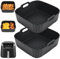 BYKITCHEN Molde de silicona para freidora de aire caliente Ninja Air Frye Pro 4,7 L/Max 6,2 L/Cosori 5,5 L/6 L, 2 unidades, accesorio de silicona para freidora Philips 6,2 L Ninja Speedi 5,7 L