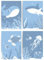 Papierkindᵀᴹ 4er Poster Set - Unterwasser Wal Hai Schildkröte Qualle | Wanddeko für Kinderzimmer | Meeresmotive Poster | Bilder in DIN A4 ohne Rahmen (A119-1)