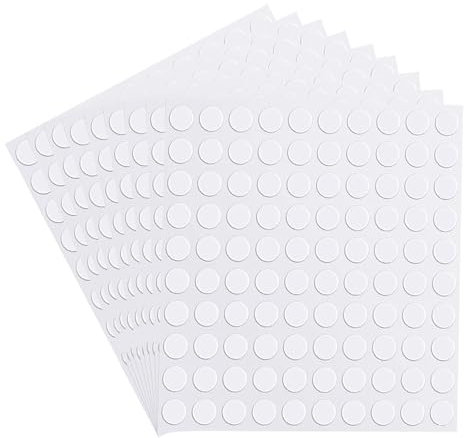 900 pezzi adesivi su entrambi i lati, 6 mm, punti adesivi per foto, rotondi, trasparenti, su entrambi i lati, 0,8 mm, spessore rimovibili, per poster, palloncini, decorazioni per feste, fai da te