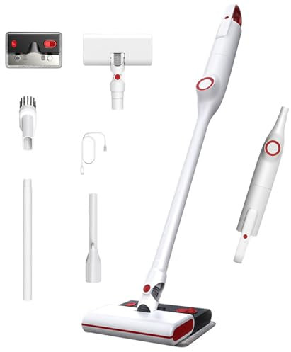 12000PA Cordless Vacuum Cleaner, 150W Electric Brooms, Multifunctional Handheld 2 In 1 with 375ML large capacity water tank, Optional APP control, 40 Mins Run Time, for Furniture Carpet