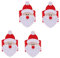Alipis 4er Set Weihnachtsmann Serviettenringe Non Woven Serviettenhalter Für Festliche Tischdekoration Weihnachtsdeko Für Hotels Und Feiern Stilvolle Serviettenbuckle Für Die
