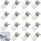 （4mm）50 Pièces Fixation Grillage Rigide sur Mur Cavalier Cable Electrique Fixation pour Tube Attache Fixation 304 Acier Inoxydable Epaissi U Tube Pince pour la Fixation Câbles, Fils et Tuyaux